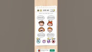 Brain Test Level 307 Which one tells the truth?