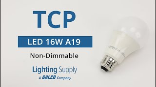 TCP LED 16W A19 Non-Dimmable 5000K (L16A19N1550K)