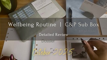 The Wellness Routine Box | October 2025 Sub Box Review + Practical Uses | Cloth & Paper