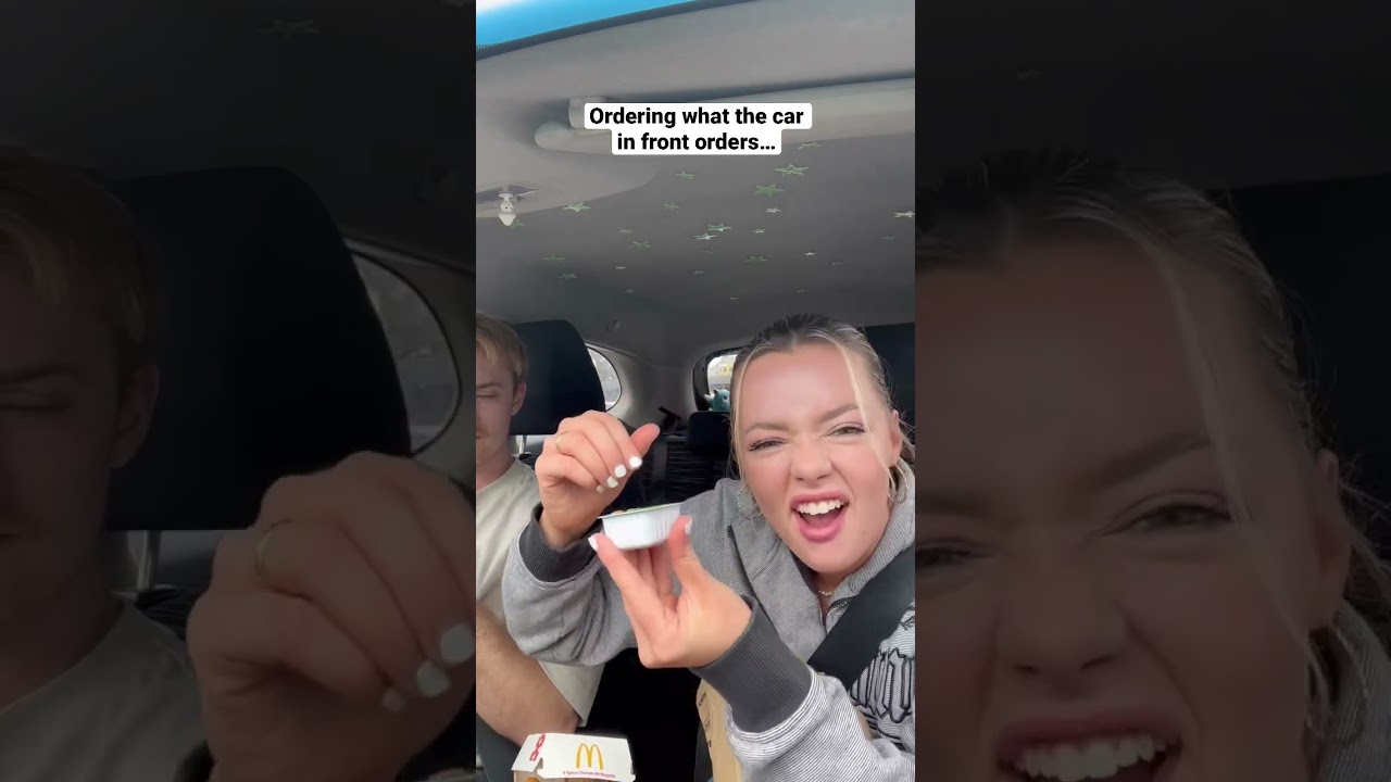 Ordering what the car in front orders… 