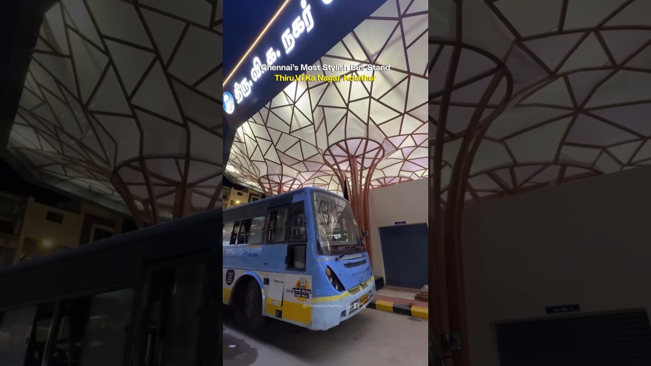 Chennai just got a brand New bus stand at Thiru.Vi.Ka Nagar! 