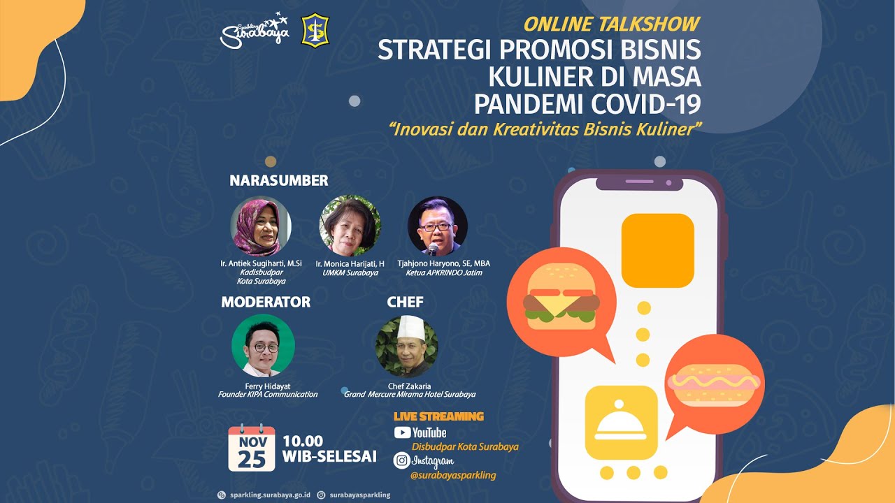 Online Talkshow Strategi Promosi Bisnis Kuliner Dimasa Pandemi Covid 19 Part 1 Youtube