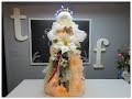 Tricia's Christmas: Deco Mesh Angel with Tomato Cage