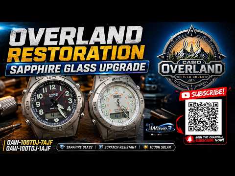 Casio Overland OAW-100TDJ | Sapphire Glass Upgrade & Restoration