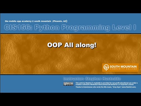 Python 08B - OOP All Along!