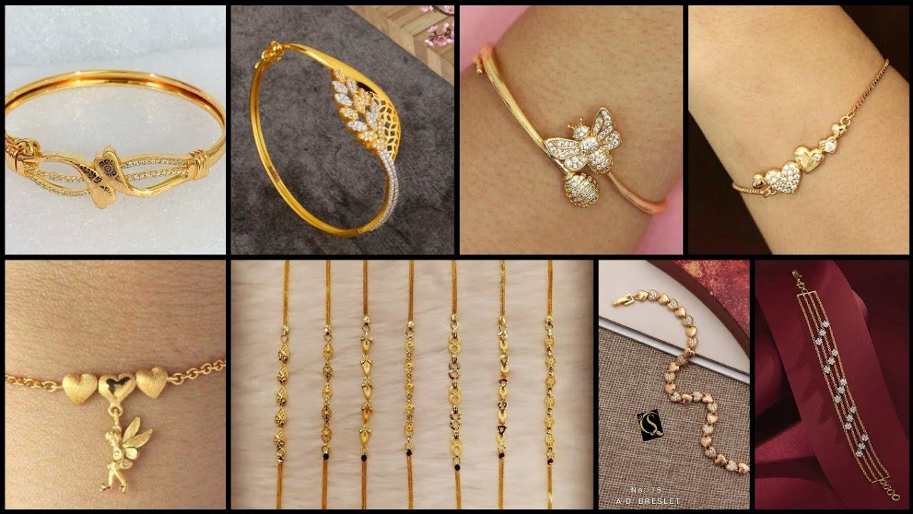 Very Stylish & Beautiful Gold Bracelet Design for Girls 2023 Latest