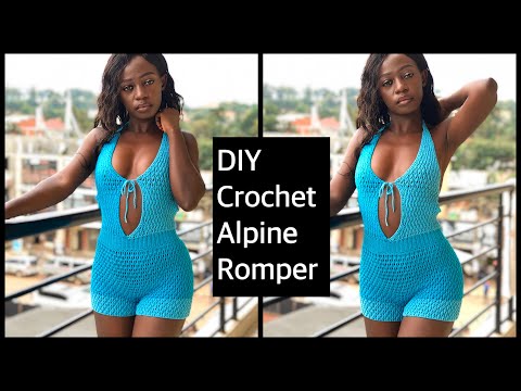 HOW TO CROCHET AN ALPINE ROMPER. PATTERN TUTORIAL/ DIY. #crochetpattern #crochetromper