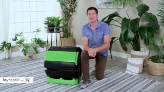 Hot Frog 37-Gallon Recycled Plastic Compost Tumbler - Product Review Video