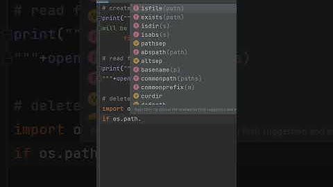 How to read delete create file in Python #shorts