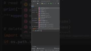 How to read delete create file in Python #shorts