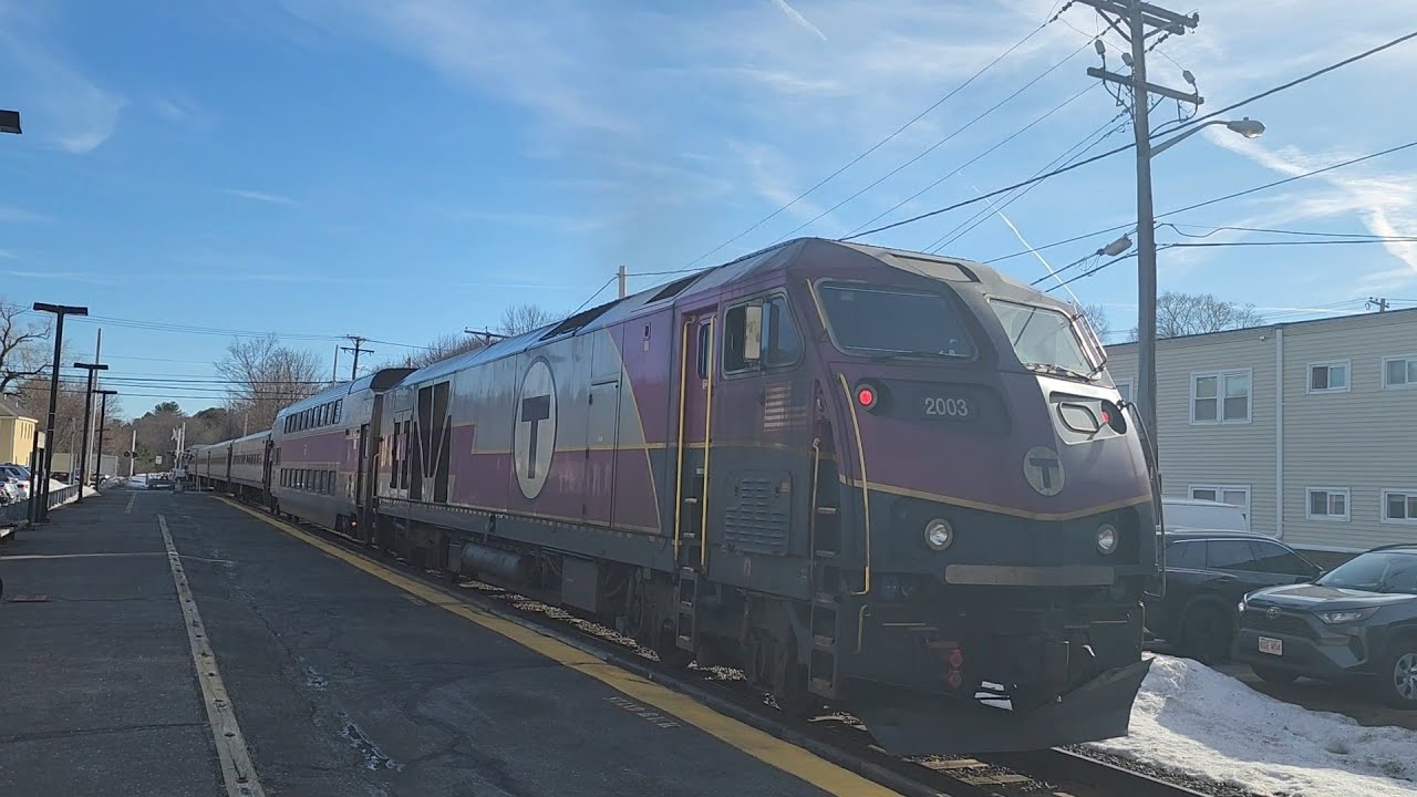 MBTA 2003 Cab Car 1702 in Balardvale MA 
