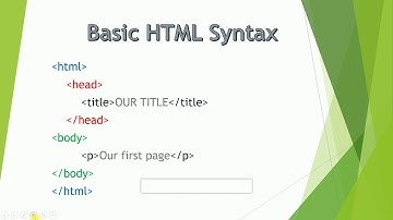 #1 HTML Tamil Tutorials (Syntax, Uses)