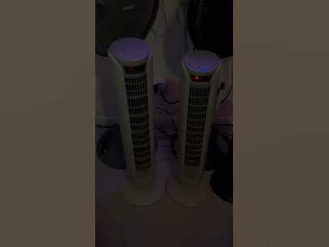 2002 Airtech 34” & 2008 Aloha Breeze 32” Tower Fans running together 9