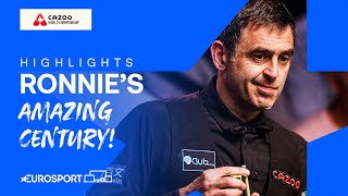 Ronnie O'Sullivan gets his 204th Crucible CENTURY! 🚀 | 2024 World Snooker Championship Highlights