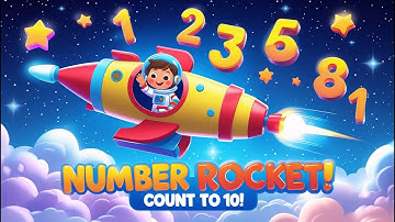 Number Rocket 🚀 | Learn to Count from 1 to 10 in Space! | ThulirKutties