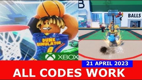 *ALL CODES WORK* [2x💸] Dunking Simulator ROBLOX | April 21, 2023