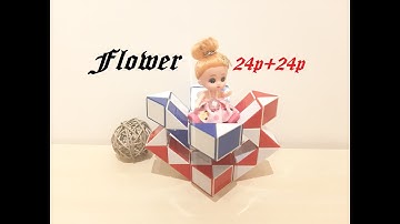 COMBINATION OF 2 SNAKE CUBE (24+24) - Flower