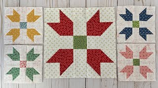 Sew Your Stash Series -  #12 Home Town 5" Quilt Block - (10" bonus block too!)