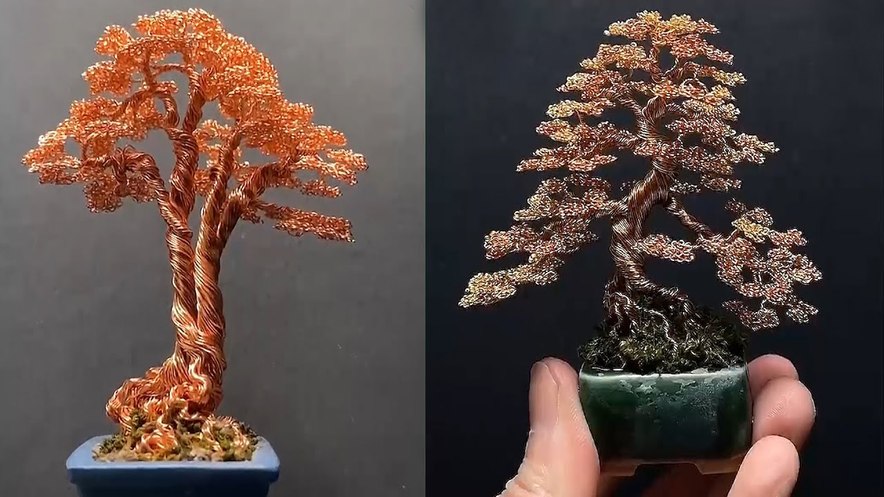 Top 10 Amazing Diy Ideas How To Make Bonsai Tree Wire Copper Youtube