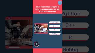 Which programming language is often used for data analysis and statistical computing? #shorts #quiz