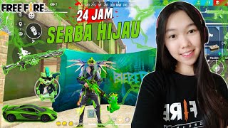 35 KILL SOLO VS SQUAD FULL HIJAU, PAKE BUNDLE ANGEL HIJAU AUTO BOOYAH - FREE FIRE INDONESIA