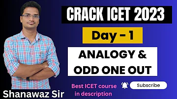 Day 1 - Analogy & Odd One out | Crack ICET 2023 | AP ICET | TS ICET