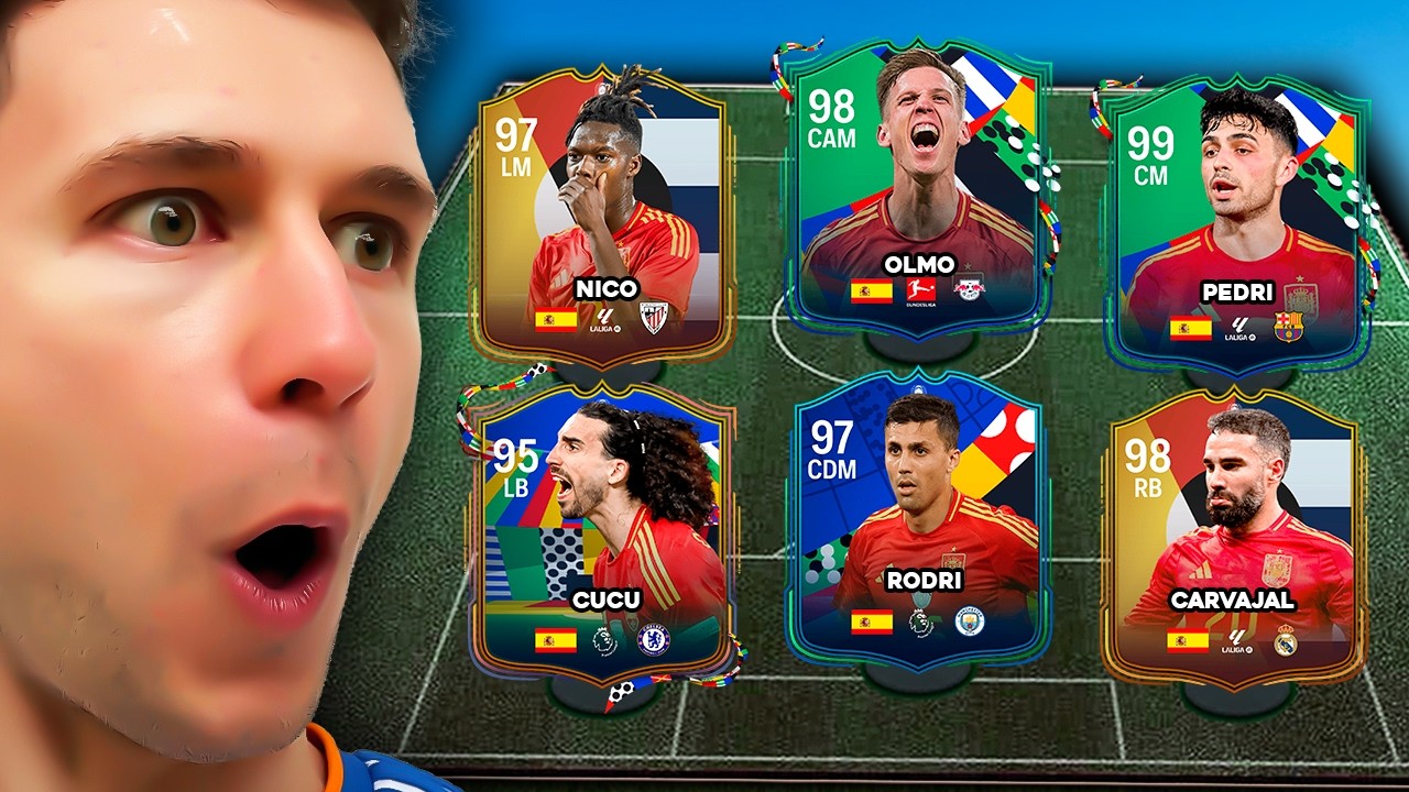 WL COM A SELEÇÃO UPADA DA ESPANHA, CAMPEÃ DA EUROCOPA!! FOMOS BEM DEMAISSS!! 🔥🔥 EA FC 24