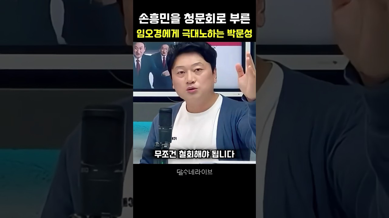 유일하게 손흥민을 청문회로 부른 임오경에게 극대노하는 박문성