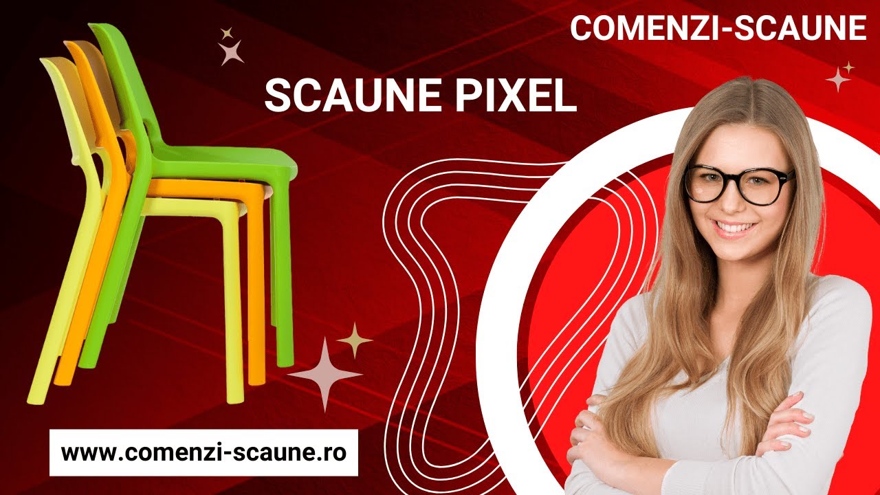 Scaune Pixel pentru diverse evenimente pe 8 culori
