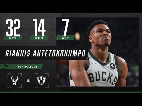 Giannis DOMINATES with 32 PTS & 14 REB in Opening Night vs Brooklyn Nets 🔥