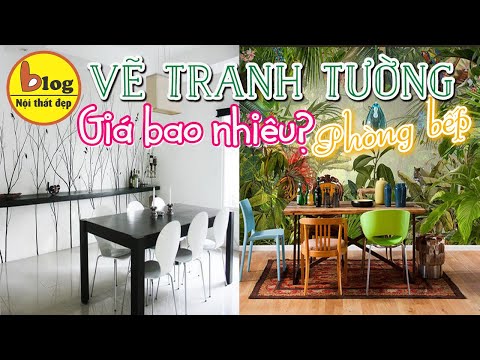 Vẽ tranh tường phòng bếp - mẫu đẹp và chi tiết giá thi công mới nhất hiện nay