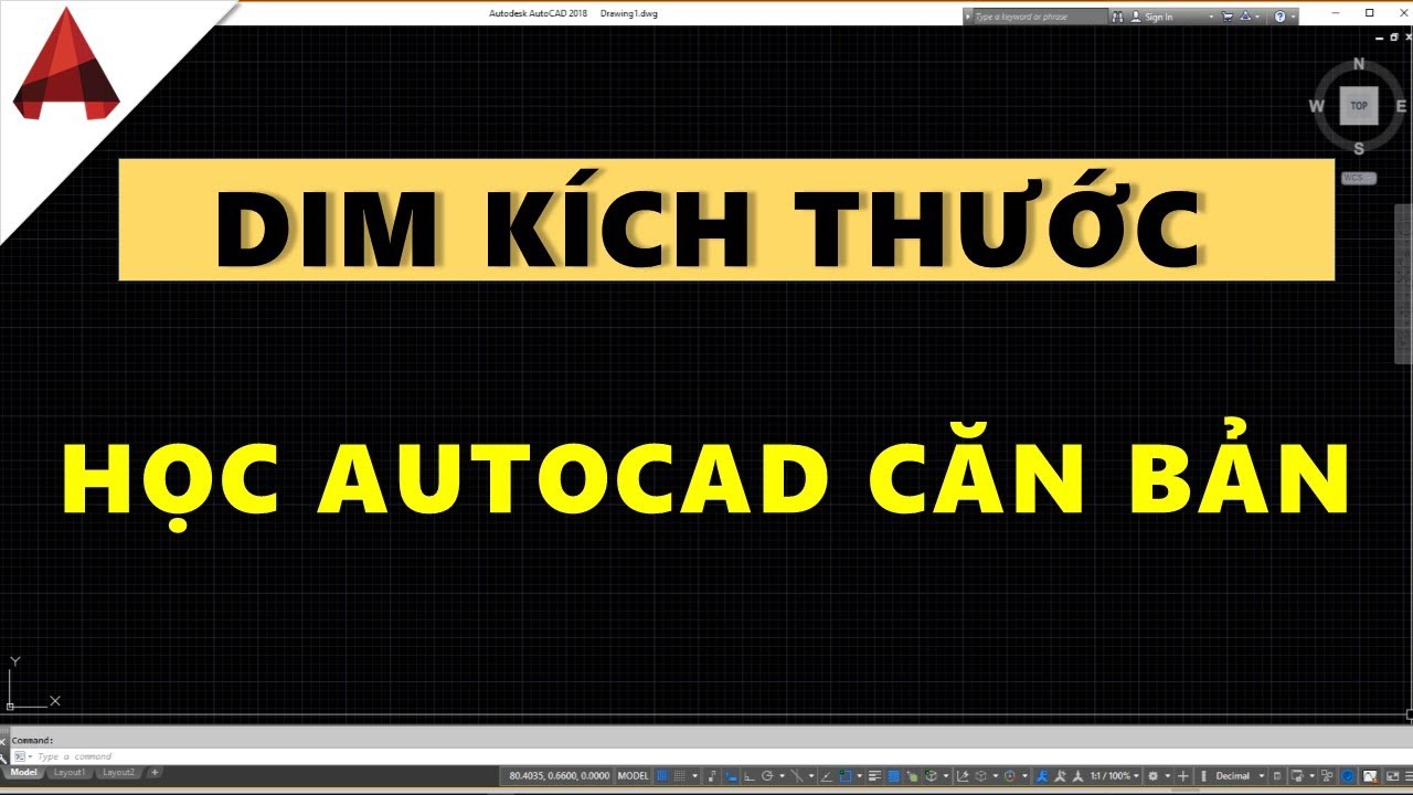 Dim Kích Thước Bản Vẽ AutoCAD ✅ Video học AutoCAD // Tự học autocad căn bản