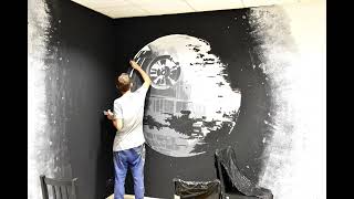 Death Star Mural, timelapse.