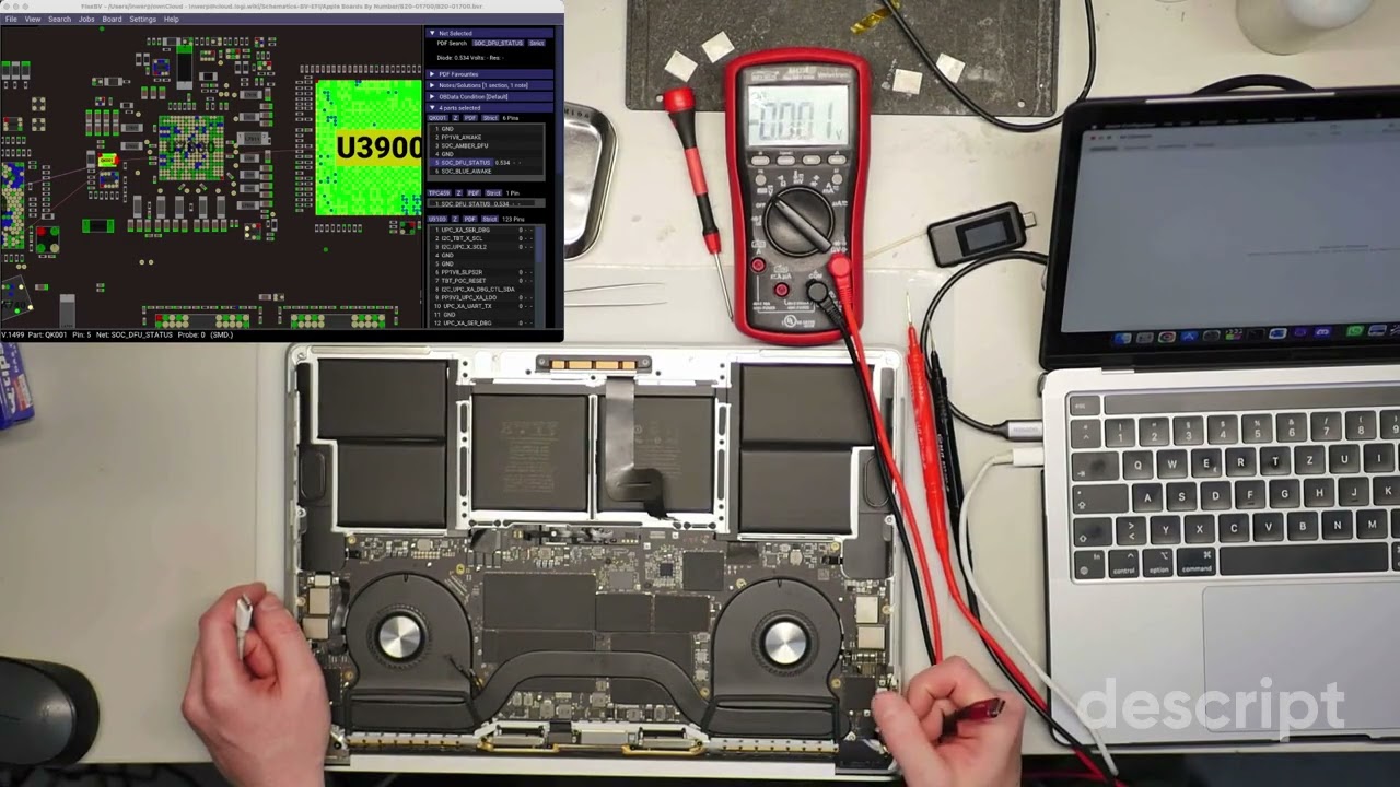 MacBook T2 DFU jumper bareboard method guide - YouTube