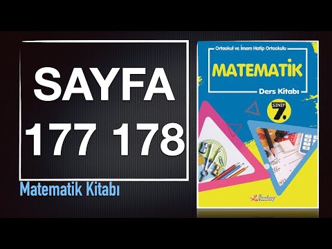 7. Sınıf Matematik Ders Kitabı BERKAY YAYIN Sayfa 177 178 Cevapları