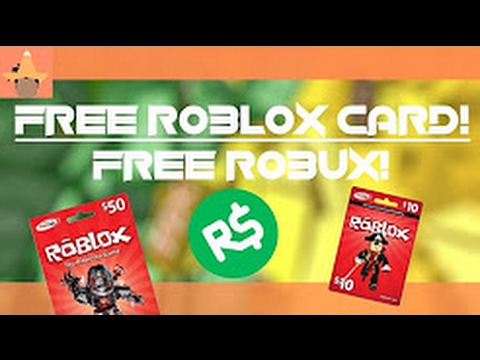 ROBLOX $5-25 GIVEAWAY 2017 FREE WORKING CARDS - YouTube