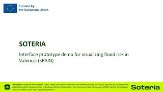 SOTERIA: Interface prototype for visualizing flood risk in Valencia screenshot 1