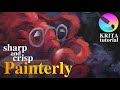 Make your painting SHARP with this krita 5 trick || tutorial