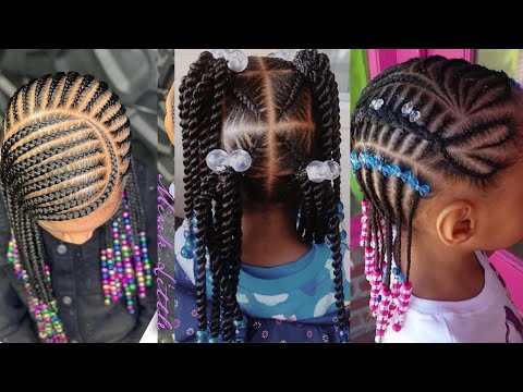 50-braids-hairstyles:-baby-girls-cornrows-braids-hairstyles💖💖🔥2020-kids-hairstyles