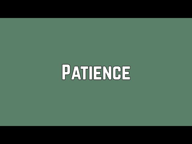 Patience (Lyrics) - Shawn Mendes 