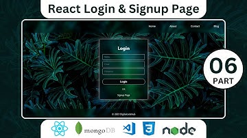 How to create React Login and Registration Page Part   06