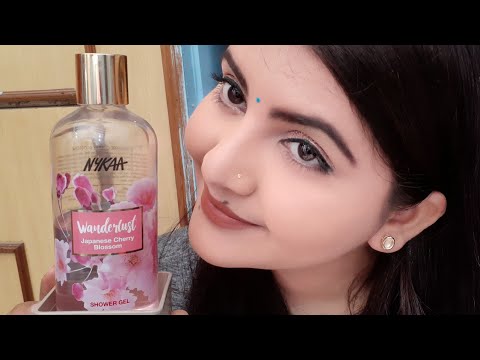 Nykaa wanderlust Japanese cherry blossom shower gel review |  body wash for summers | RARA |