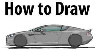How to draw an Aston Martin DBS - Sketch it quick!