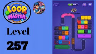 Loop master color jam sort level 257  solution for gameplay