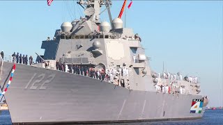 Mayport Naval Station welcomes its newest ship, USS John Basilone