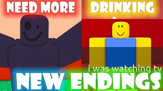 NEED MORE DRINKING *How to get ??? Ending and No Trust Ending* NEW BADGES! Roblox by Jamie the OK Gamer 6,880 views 1 day ago 5 minutes, 25 seconds