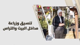 أمل القيمري - تنسيق وزراعة مداخل البيت والتراس
