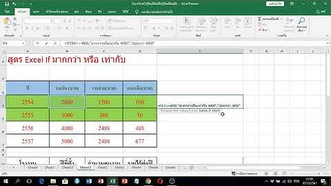 สูตร Excel If มากกว่า หรือ เท่ากับ เรียนรู้วิธีการใช้สูตร Excel If มากกว่า หรือ เท่ากับ ใช้อย่างไร