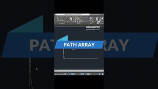 Path array in autocad | Autocad for beginners #autocad #viral #autocadtutorial #youtubeshorts