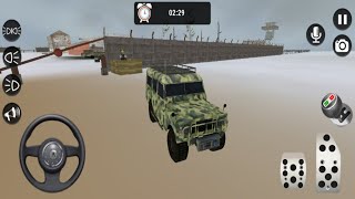 jipe do exército dirigindo | dirigindo no simulador de jipe levels 1 - 8 Android gamesplay screenshot 1